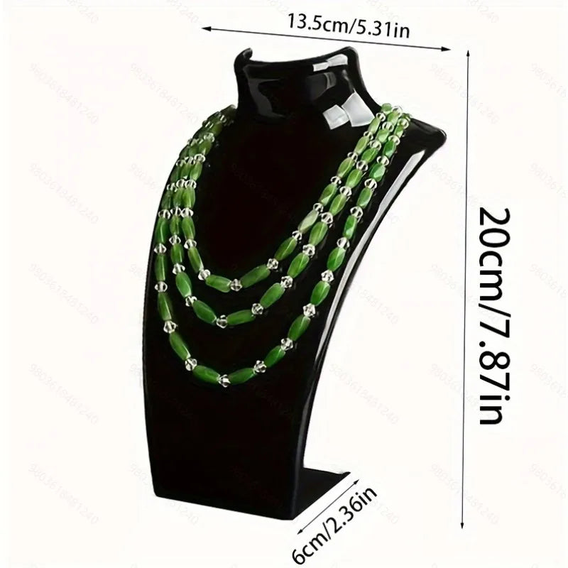 1pc Simple Jewelry Display Stand for Necklace Pendant - Portrait Neck Jewelry Rack, Earring Storage Rack