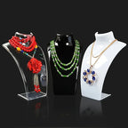 1pc Simple Jewelry Display Stand for Necklace Pendant - Portrait Neck Jewelry Rack, Earring Storage Rack