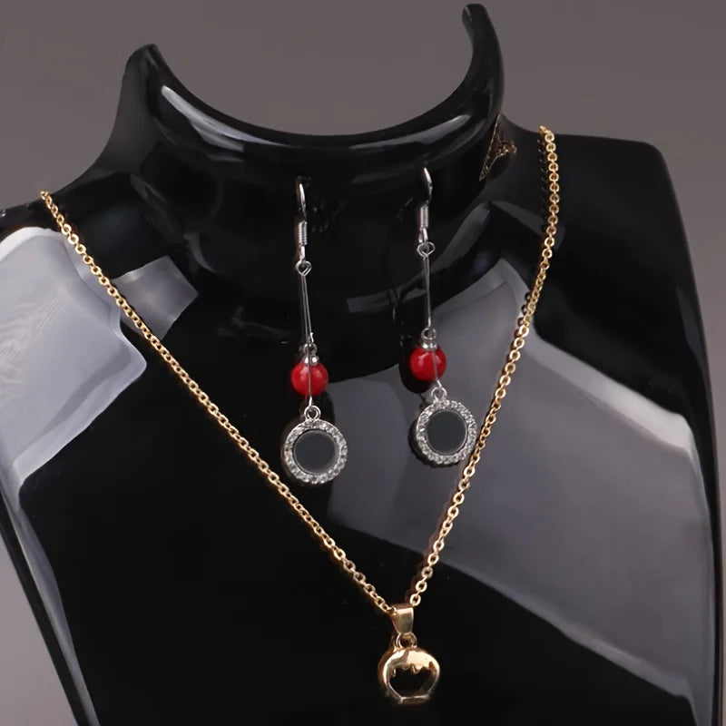 1pc Simple Jewelry Display Stand for Necklace Pendant - Portrait Neck Jewelry Rack, Earring Storage Rack