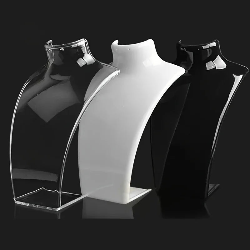 1pc Simple Jewelry Display Stand for Necklace Pendant - Portrait Neck Jewelry Rack, Earring Storage Rack